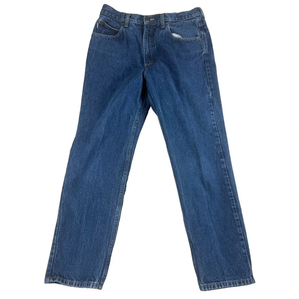 L.L.Bean Classic Fit Jeans Men's 33x29 Blue Denim 100% Cotton Straight Leg